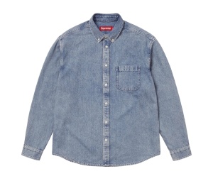 Buy Supreme Appliqué Denim Shirt Indigo (FW25) at Sasom – Authentic and Ready to Ship