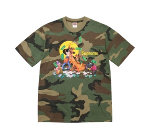 Buy Suprem All Dogs Go To Heaven Tee Woodland Camo (FW25) at Sasom – Authentic and Ready to Ship