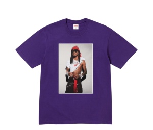 トップス Supreme Maradona Tee Purple S Supreme Men's Tee Maradona Short Sleeve Cotton T-Shirt XL X