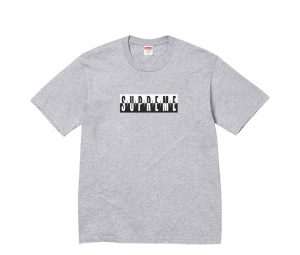 Buy Suprem  Split Tee Heather Grey (FW25) at Sasom – Authentic and Ready to Ship