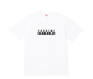 Buy Suprem  Split Tee White (FW25) at Sasom – Authentic and Ready to Ship