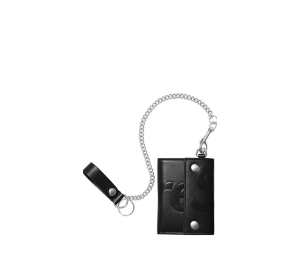 Supreme Leather Chain Wallet Red Shop Authentic at SASOM