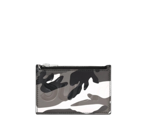 Buy Supreme Leather Zip Card Holder Snow Camo | SASOM
