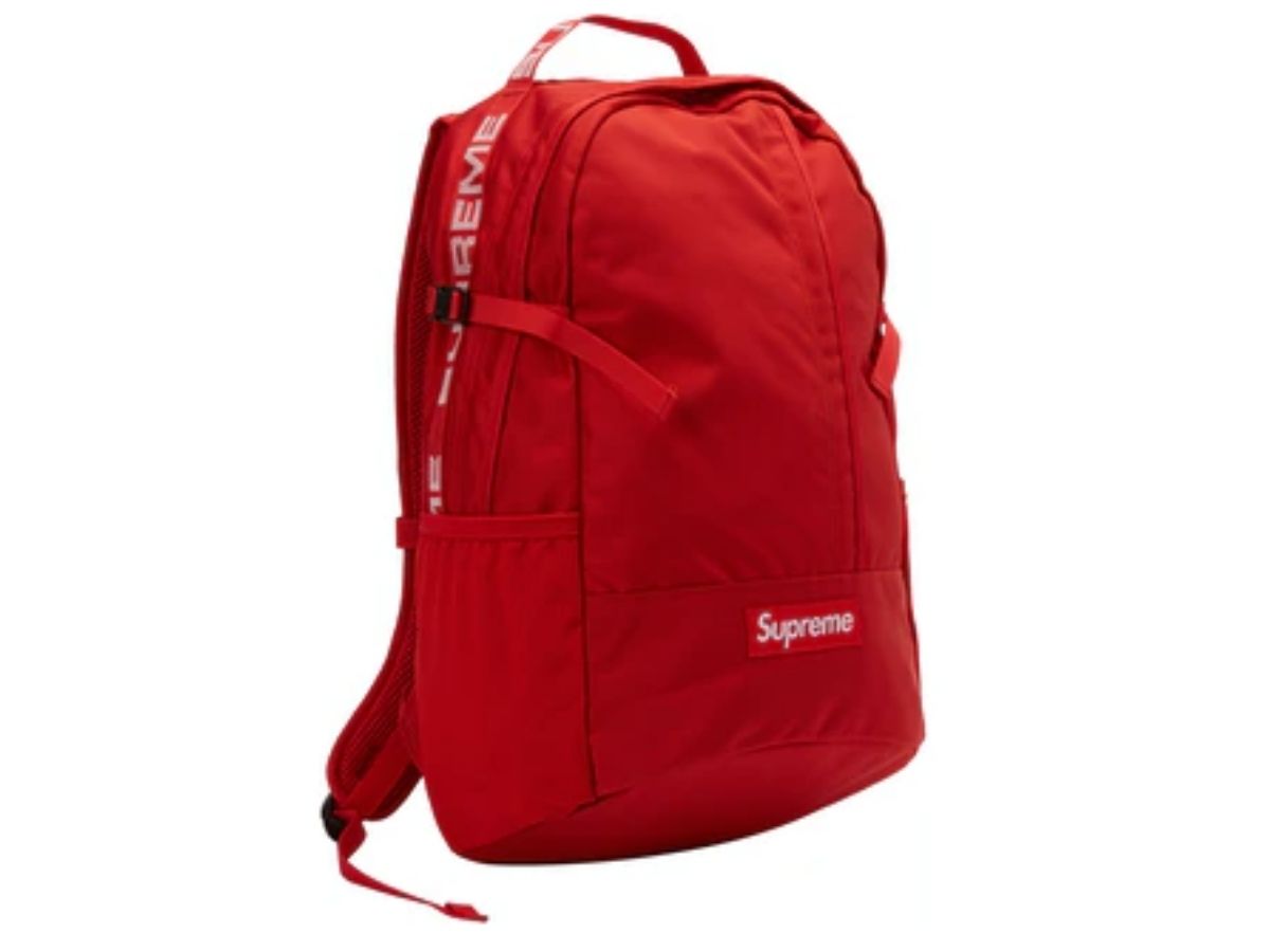 supreme ss18 backpack red