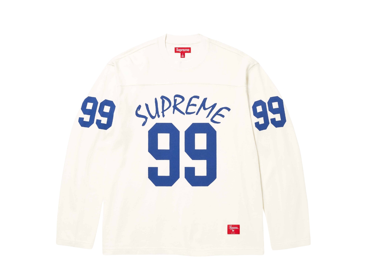 ช้อป Supreme 99 L/S Football Top Stone (SS24)ของแท้ที่ SASOM