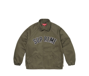 Supreme Arc Denim Coaches Jacket Olive (SS24)