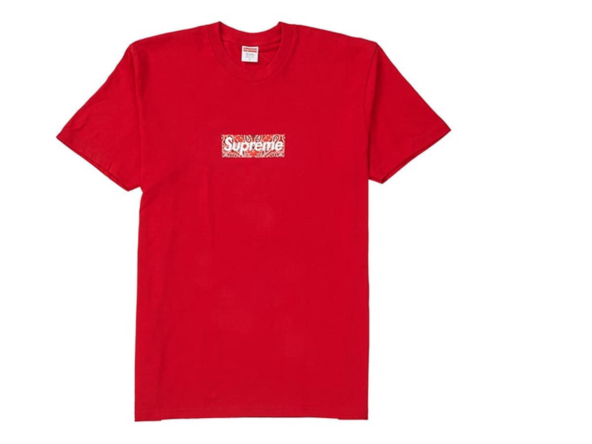 Supreme Bandana Box Logo Tee Red