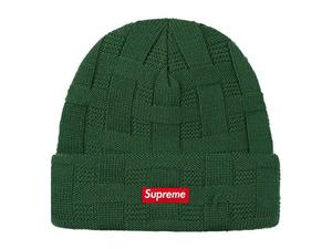 Supreme Basket Weave Beanie Black Shop Authentic at SASOM