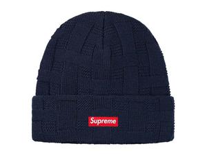 Supreme Basket Weave Beanie Black Shop Authentic at SASOM
