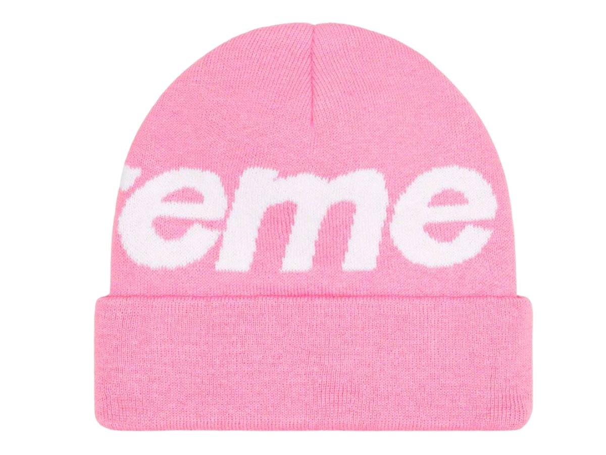 SASOM | accessories Supreme Big Logo Beanie Pink (FW22) Check the latest  price now!