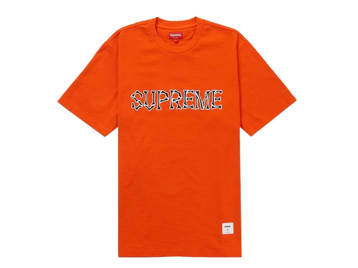 SASOM | apparel Supreme Bones S/S Top Orange Check the latest