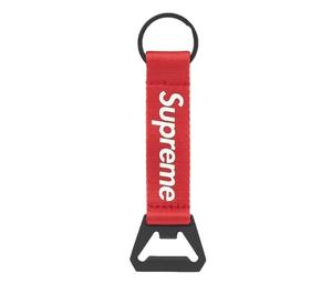 Buy Supreme Bottle Opener Webbing Keychain Red at Sasom – Authentic and Ready to Ship