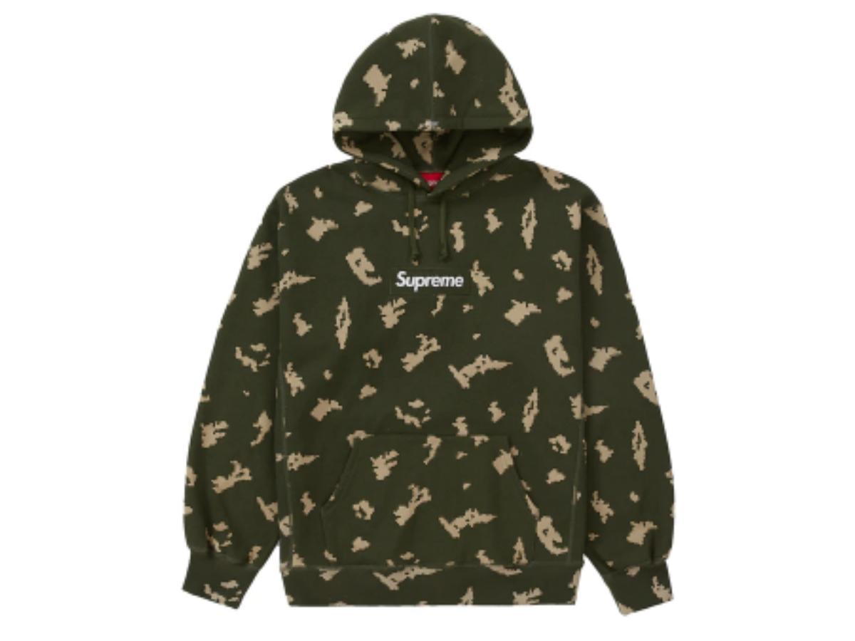 SASOM | apparel Supreme Box Logo Hooded Sweatshirt Olive Russian