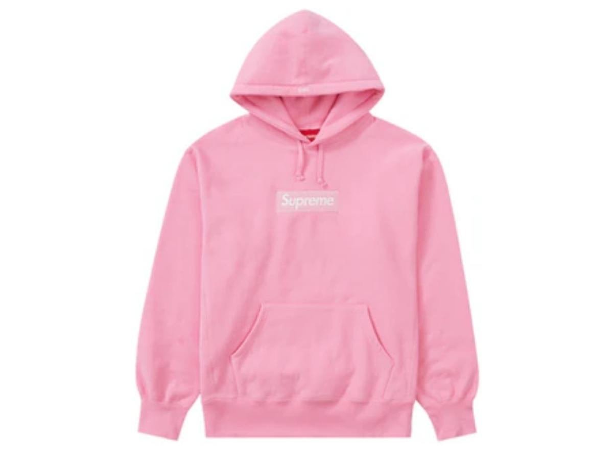 SASOM | apparel Supreme Box Logo Hooded Sweatshirt Pink (FW21