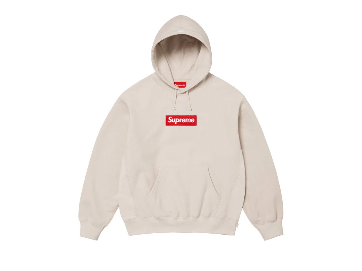 Supreme Box Logo Hooded Sweatshirt Stone (FW24)