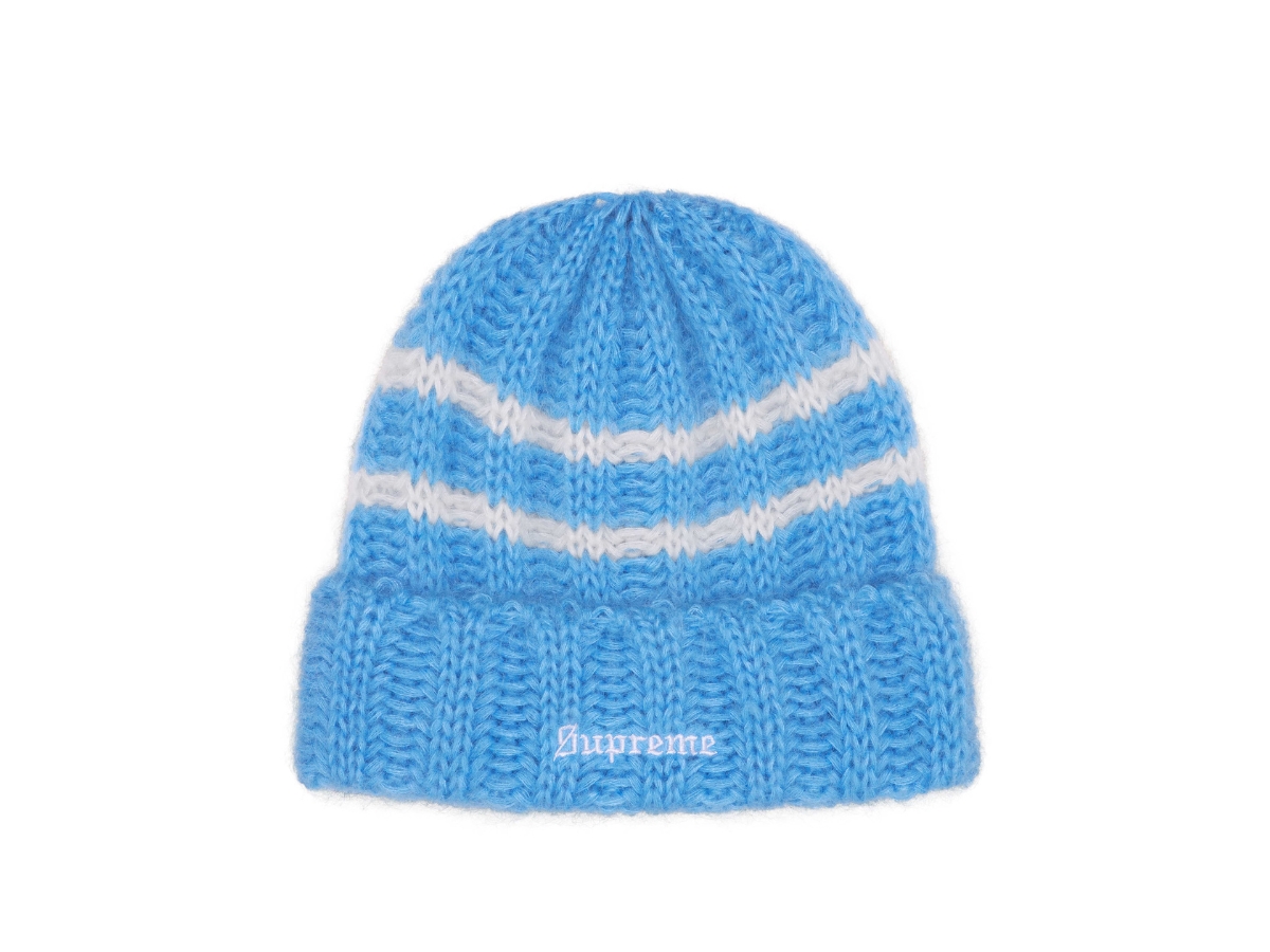Supreme Brushed Stripe Beanie 