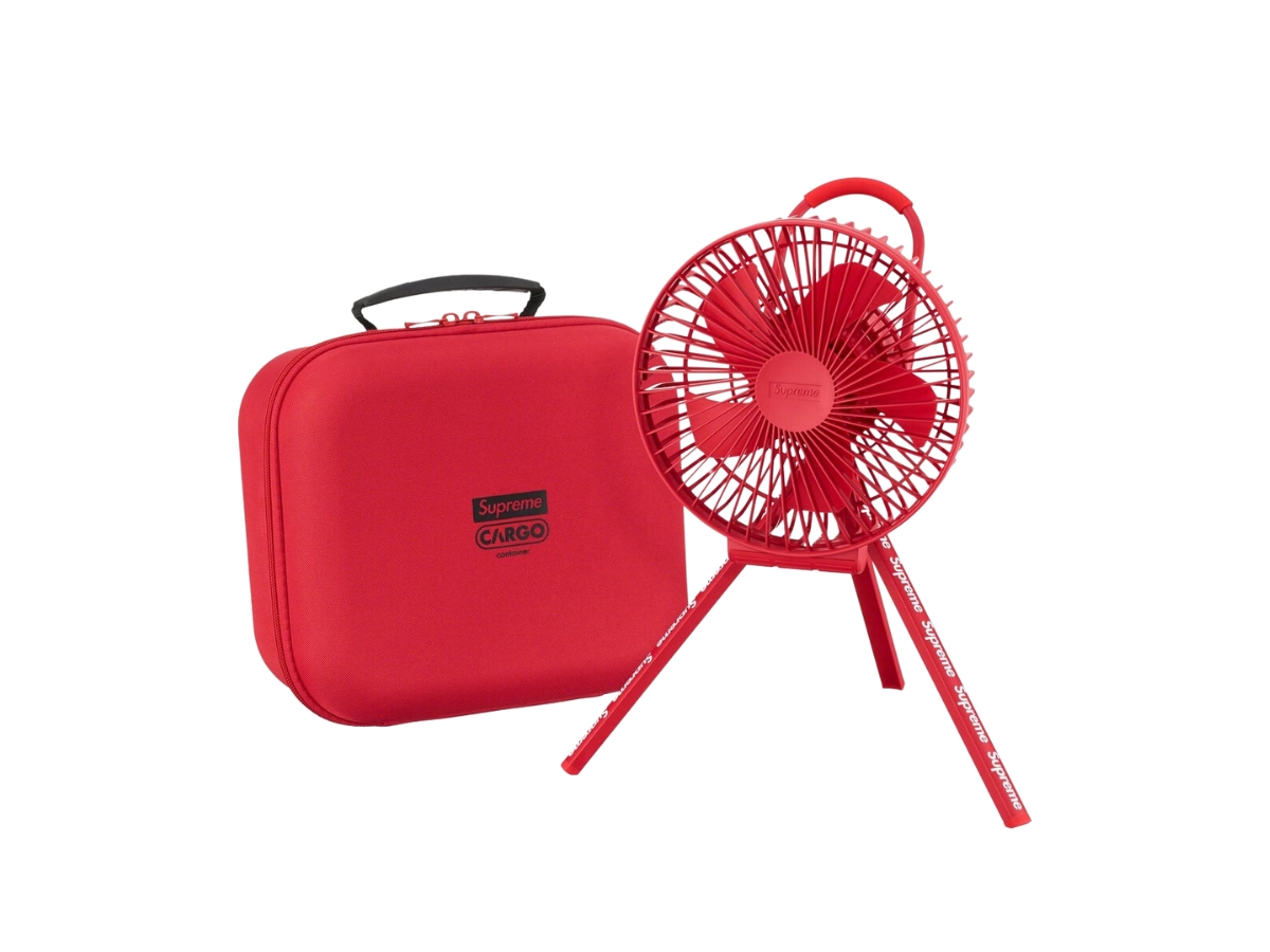 Supreme Cargo Container Electric Fan red