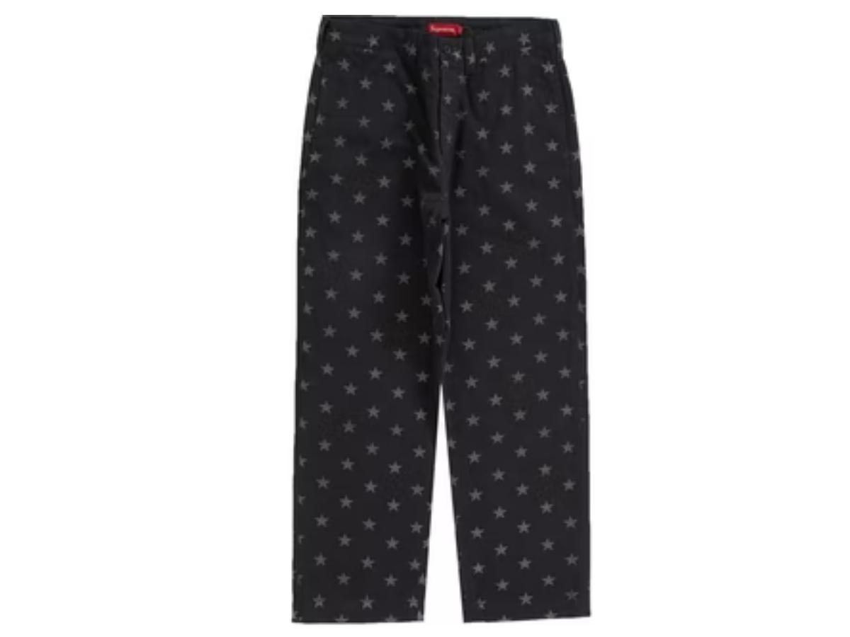 SASOM | apparel Supreme Chino Pant Black Stars Check the latest price now!