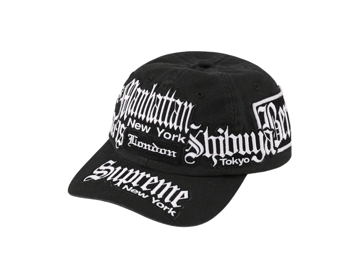 帽子 supreme Patches 6-Panel Black Supreme Patches 6-Panel Black Supreme Patches 6-Panel Hat Black