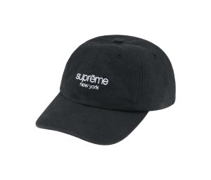 Supreme Pigment Canvas S Logo 6-Panel Black (SS23) | ของแท้