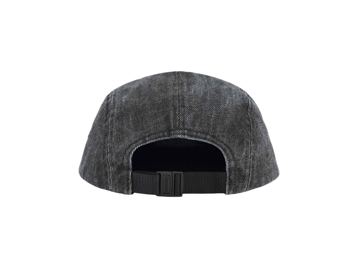 https://d2cva83hdk3bwc.cloudfront.net/supreme-coated-denim-camp-cap-black-ss24-2.jpg