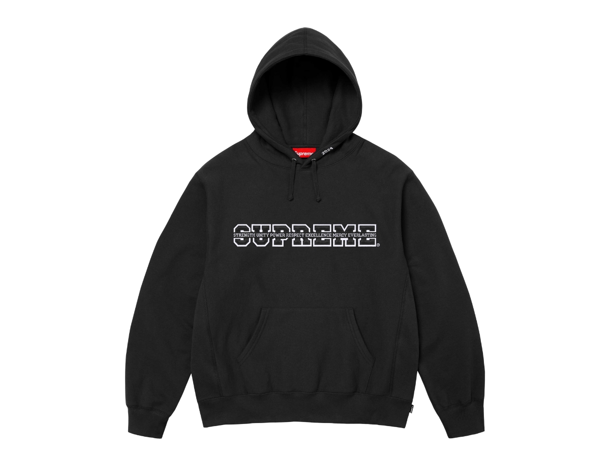 Supreme Cord Collegiate Logo Hooded Sweatshirt Supreme Cord