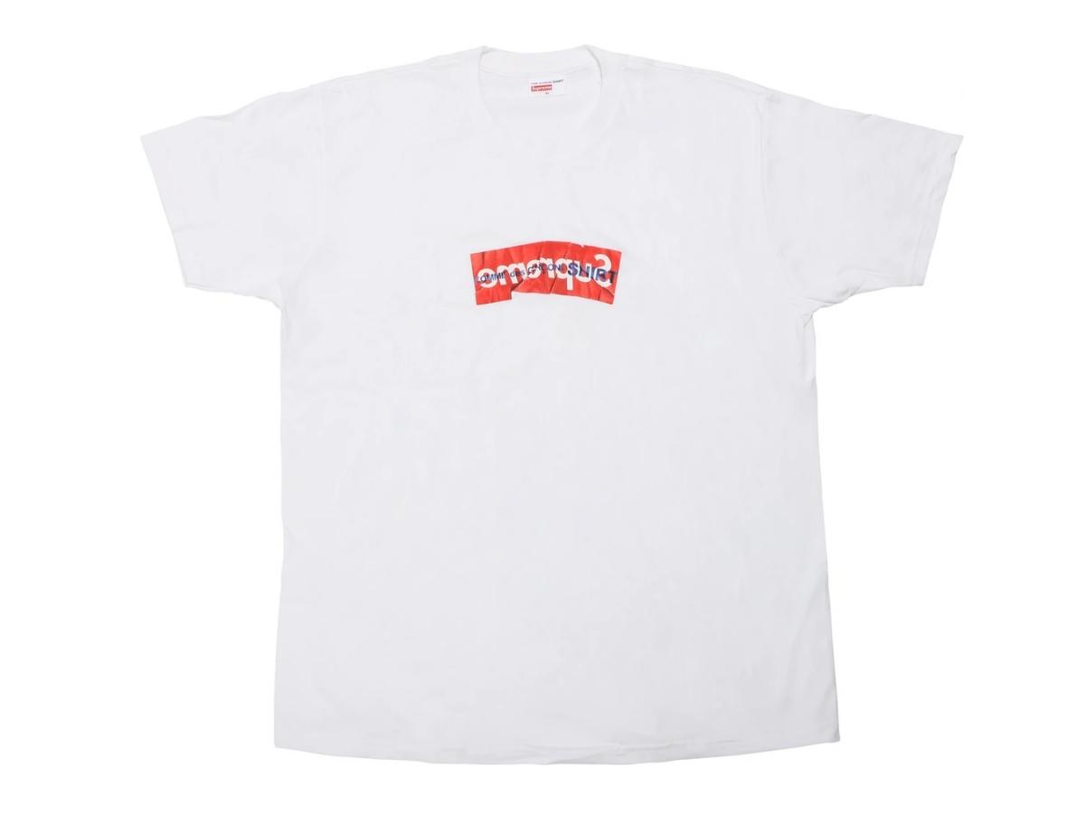 Supreme t shirt comme sale des garcons