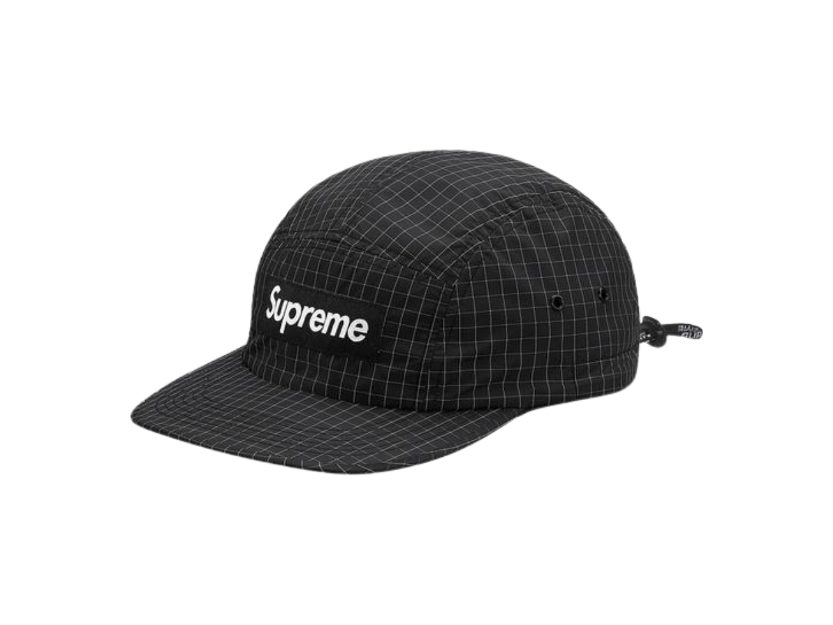 Buy Supreme Contrast Ripstop Camp Cap Black (SS18) | SASOM