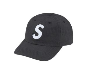 Supreme Cordura Ripstop S Logo 6-Panel Black | ของแท้