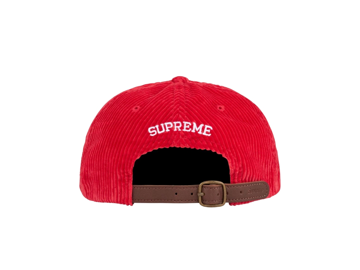Supreme Corduroy S Logo 6-Panel Red Buy Supreme Corduroy S Logo 6
