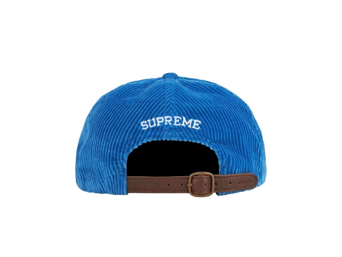 帽子 Supreme Corduroy S Logo 6Panel BLU Supreme Corduroy S Logo 6Panel BLU Supreme - Fine Wale