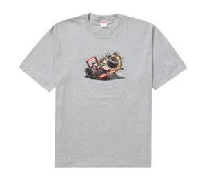 Buy Supreme Crash Tee Heather Grey at Sasom – Authentic and Ready to Ship