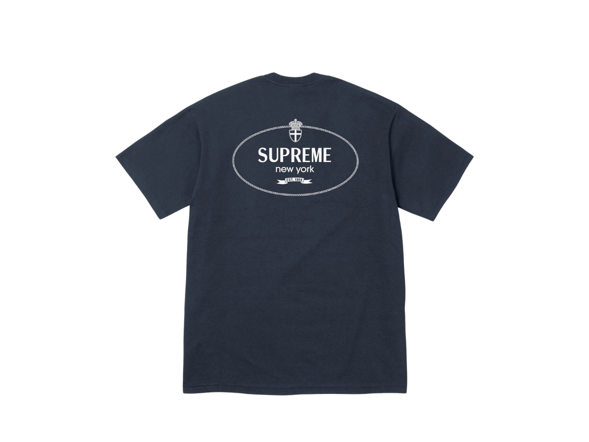 Supreme Crest Tee Navy (FW24)