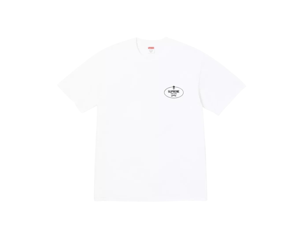Supreme Crest Tee White (FW24) Shop Authentic at SASOM