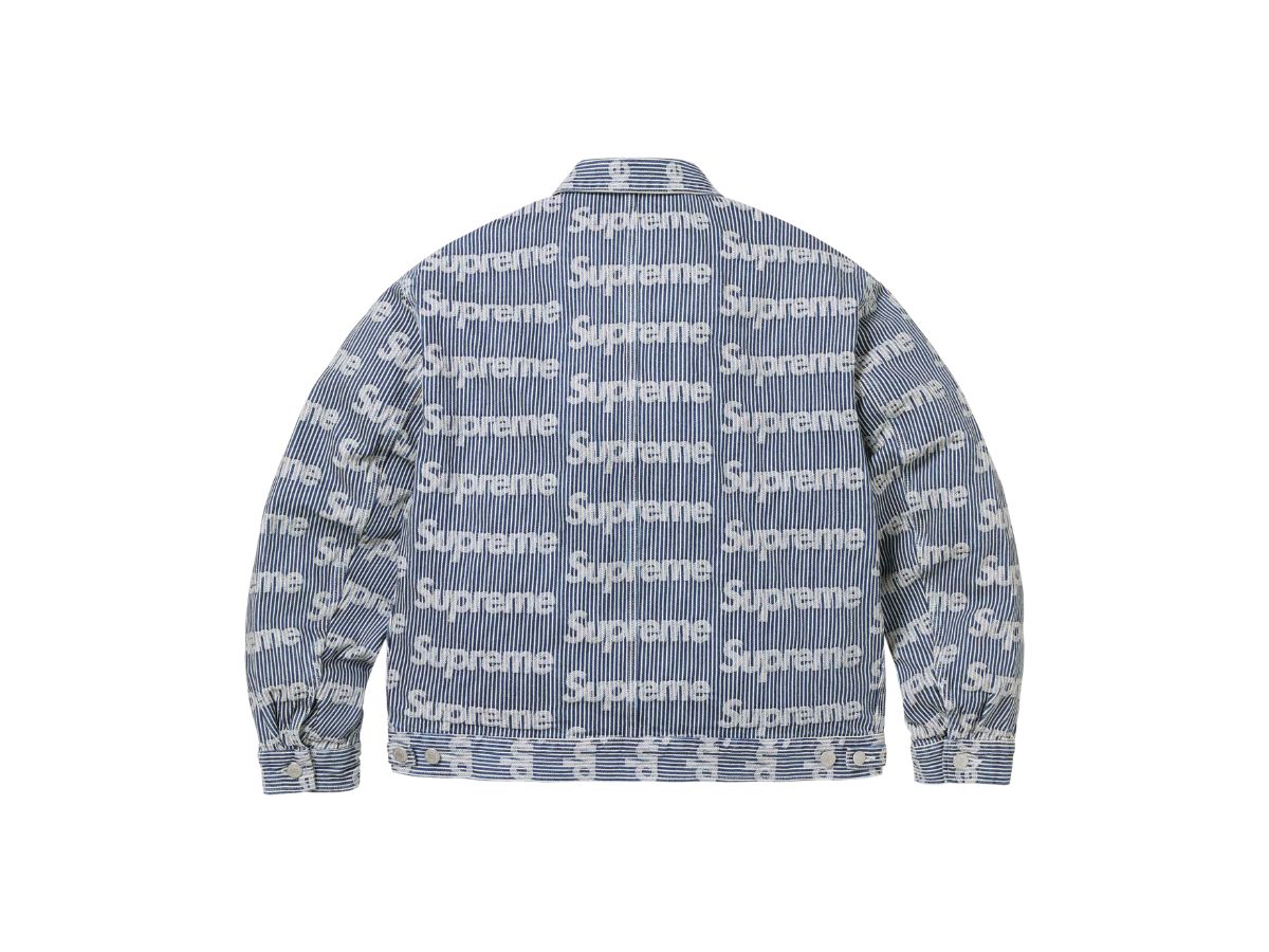 Supreme Denim Chore Trucker Jacket Stripe SS24