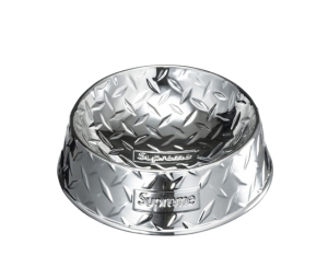 SASOM | เครื่องประดับ Supreme Diamond Plate Dog Bowl Silver เช็ค 
