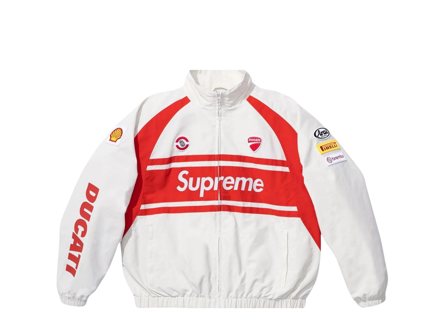 Buy Supreme Ducati Track Jacket Light Grey | SASOM