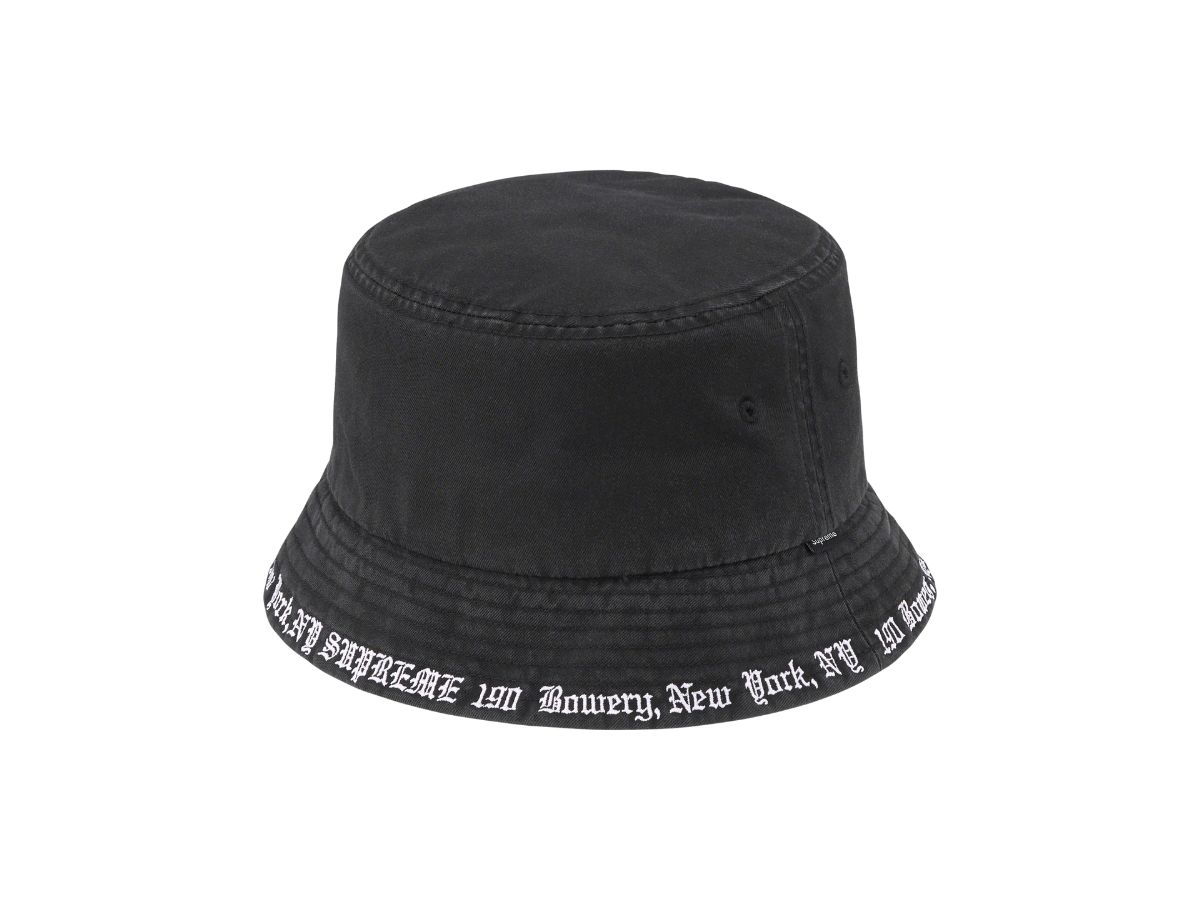 SASOM | accessories Supreme Embroidered Brim Crusher Black (SS23