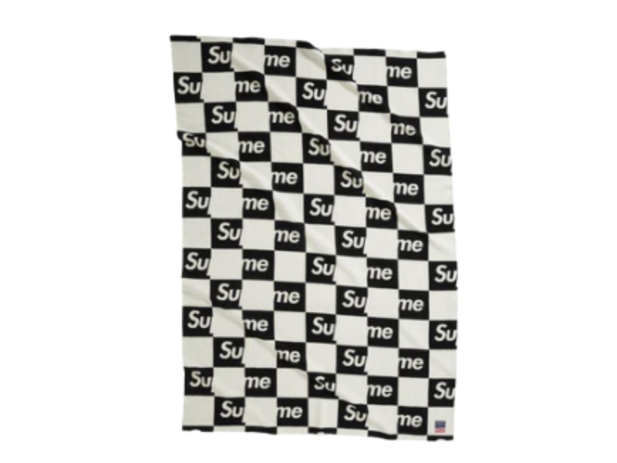 Woolen Mill Checkerboard Wool Throw Supreme Faribault Woolen Mill