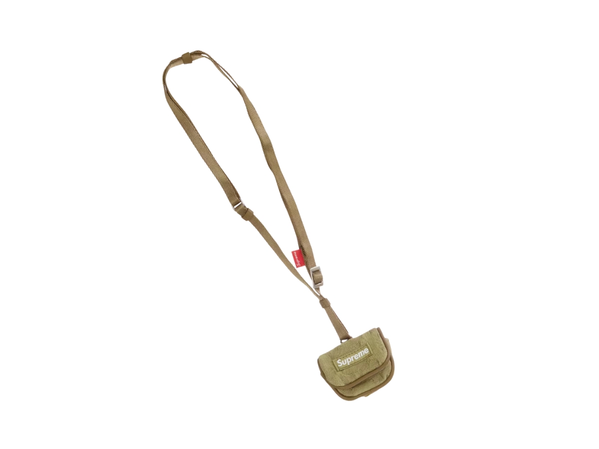 Buy Supreme Fat Tip Jacquard Denim AirPod Case Olive | SASOM