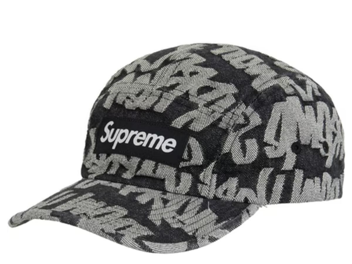 supreme Fat Tip Supreme Fat Tip Jacquard Denim Crusher black s/m ss 22