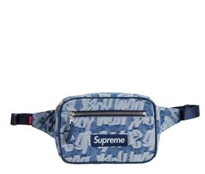 SASOM | bags Supreme Fat Tip Jacquard Denim Waist Bag Blue Check