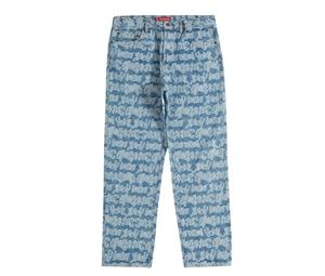 Supreme Fat Tip Jacquard Regular Jean Blue