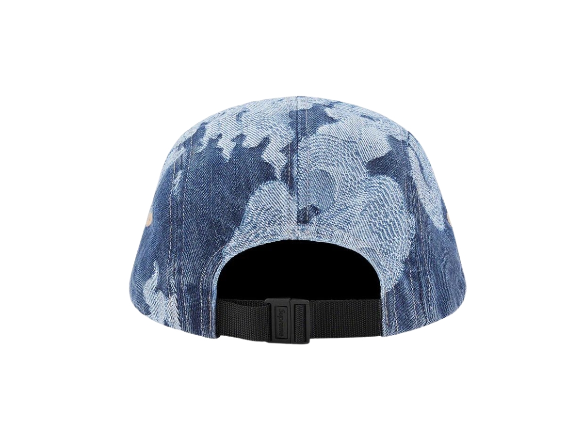 Supreme Flames Jacquard Denim Camp Cap