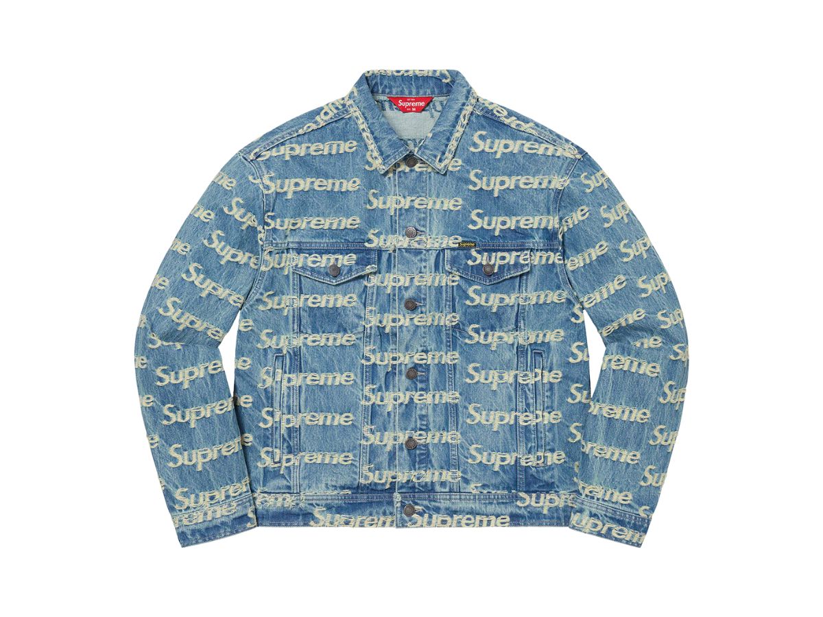 Supreme Frayed Logos Denim jacket サイズM 【T-ポイント5倍】 - アウター