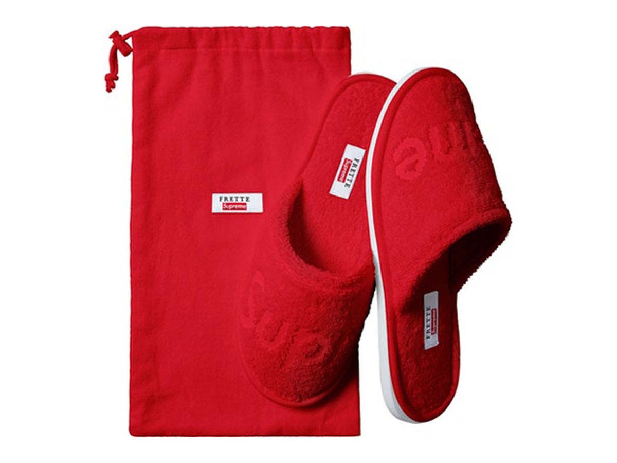 Supreme Frette Slippers Red Shop Authentic at SASOM
