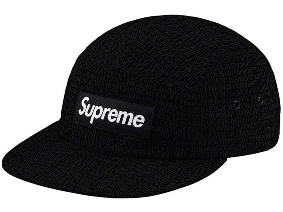 Supreme Fuck Everybody Jacquard Camp Cap Supreme - Fuck Everybody