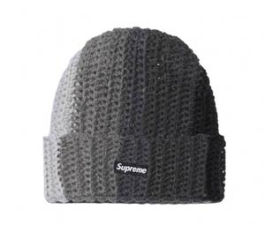 SASOM | accessories Supreme Gradient Crochet Beanie Black Check