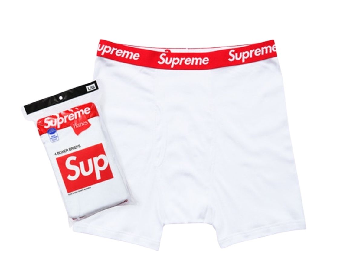 SASOM | apparel Supreme Hanes Boxer Briefs White (4 Pack) Check the ...