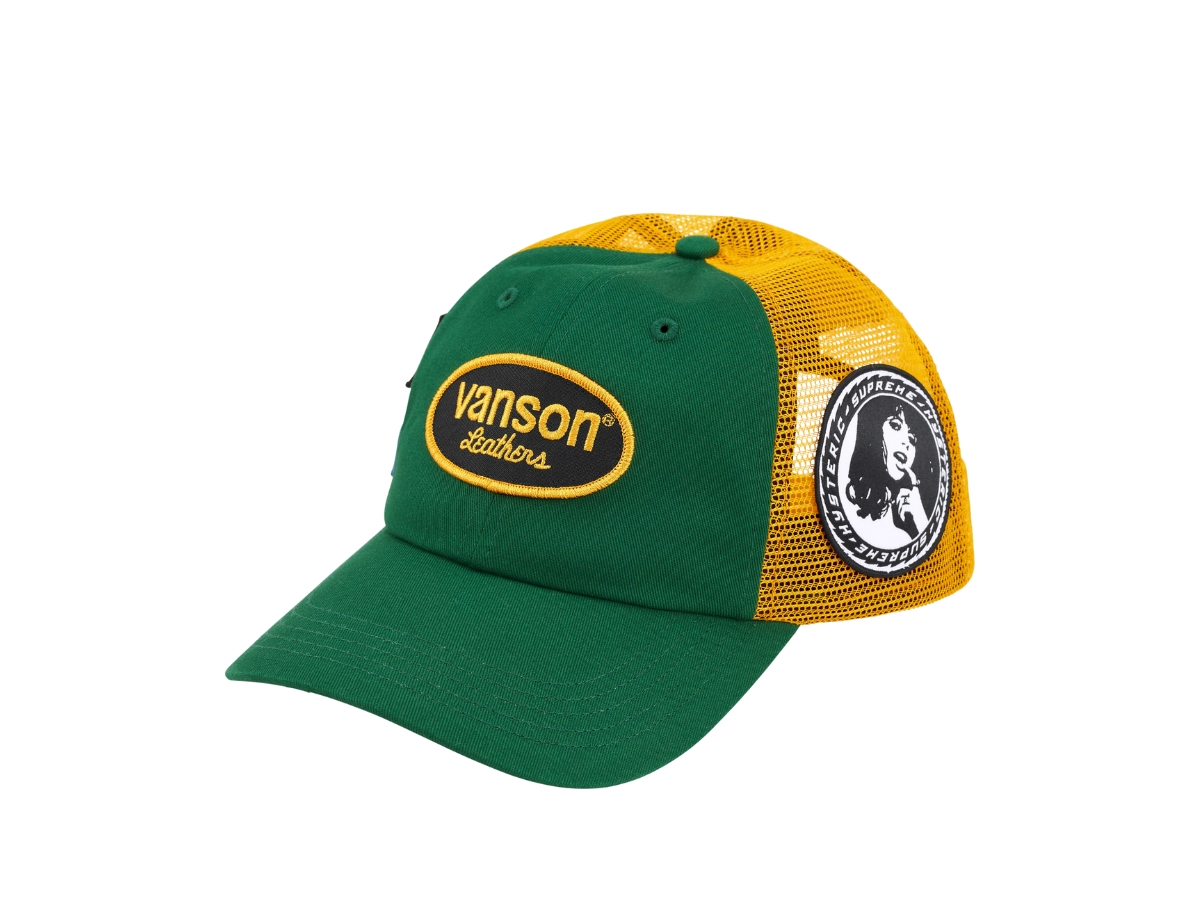 帽子 Supreme Vanson leathers mesh back 6panel new Supreme x Vanson Leathers Mesh Back 6-Panel Cap hat 25FW